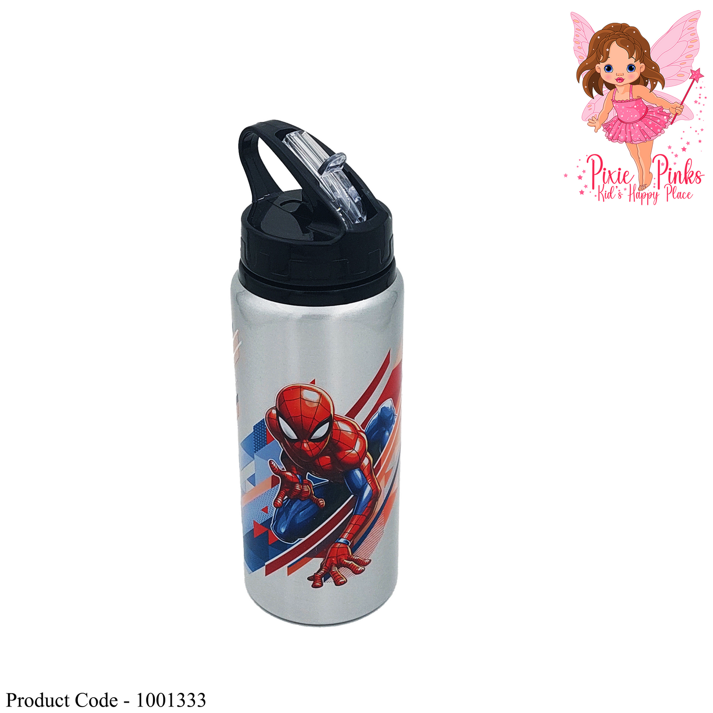 Pixie Pinks Spider-Man Metal Water Bottle