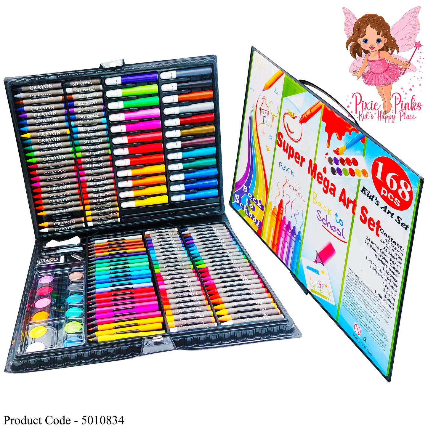 168 Pcs Kids Art Set