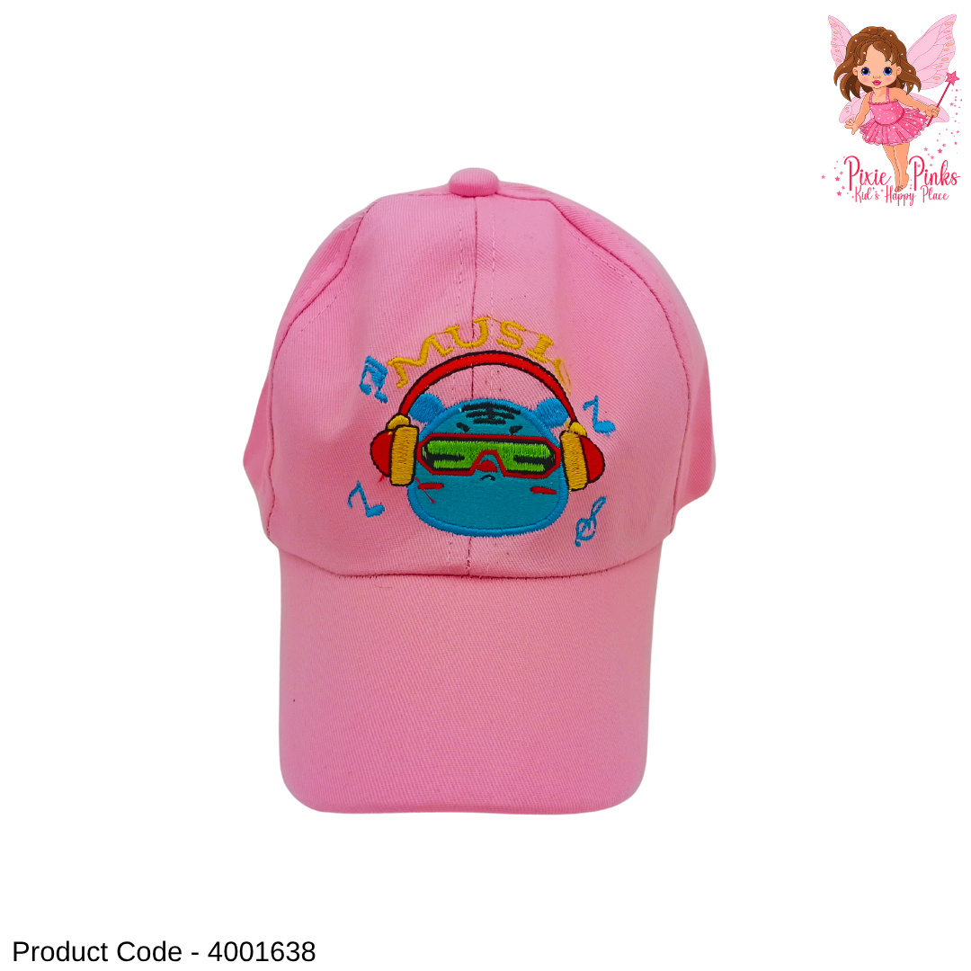 🎵 Cool Music Kids Cap – Pink Style 🧢✨