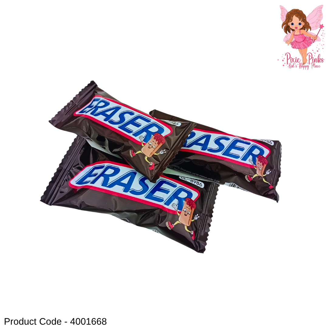Chocolate Bar Shaped Eraser – Fun & Creative Stationery for Kids