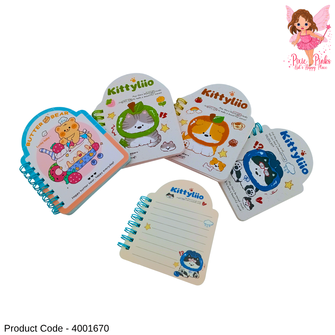 Cute Mini Pocket Notebook β Adorable Cartoon Design, 90Γ117mm