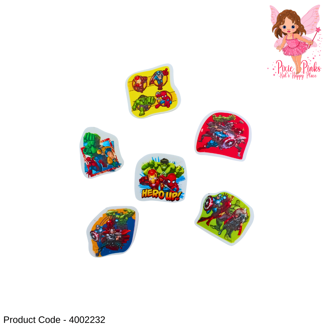Cute Superhero Eraser for Kids – Cartoon Hero School Stationery