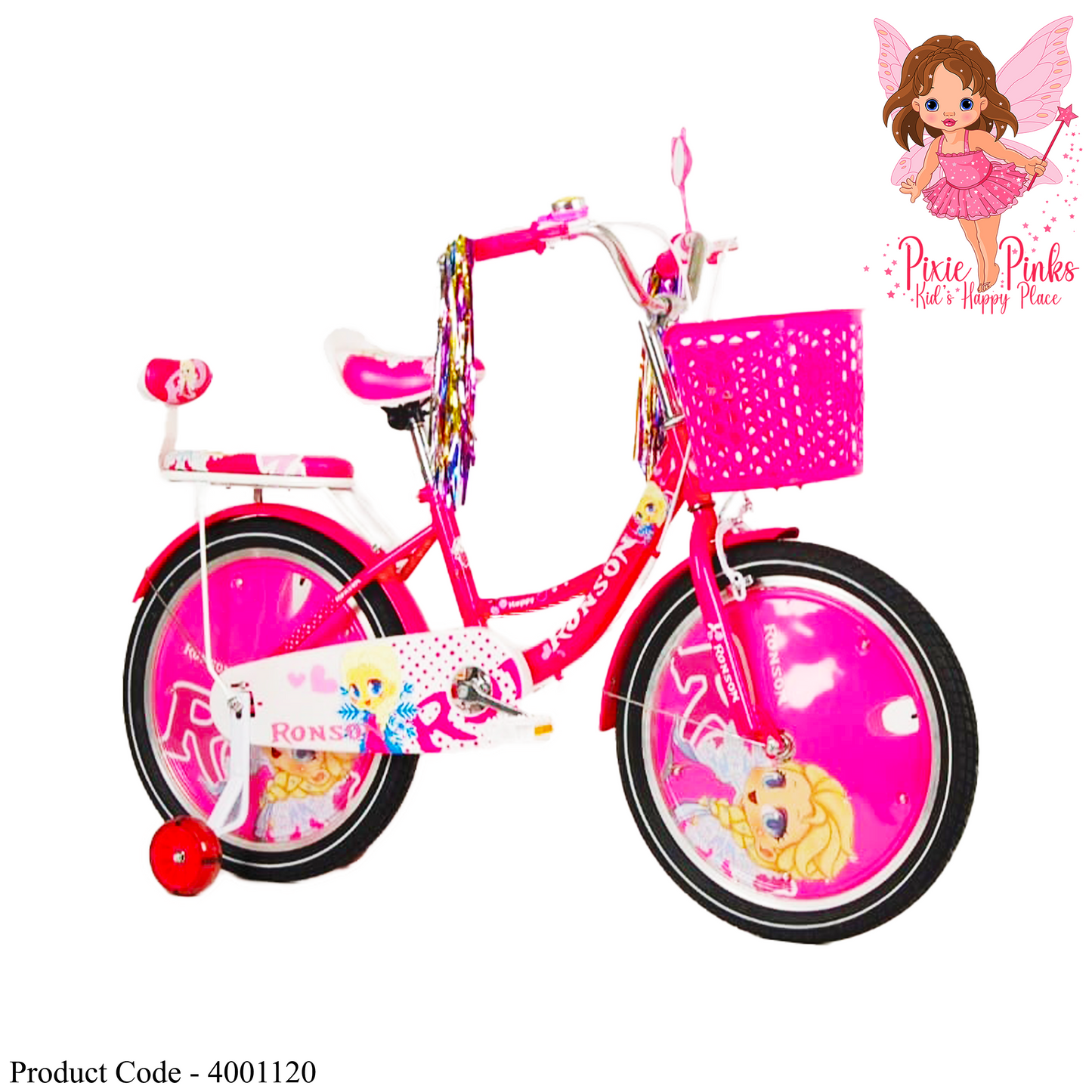 Pixie Pinks Princess Girls' Bicycle – 20-Inch Wheels