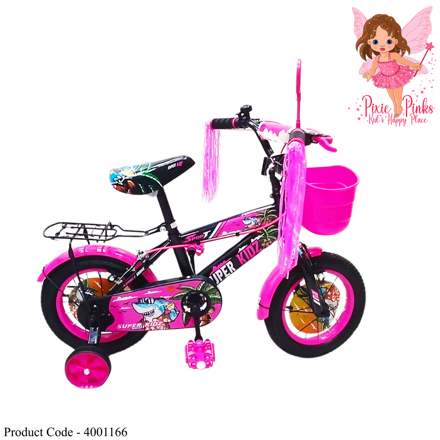 Super Kidz Shark 12 inches Kids Bicycle (Age 3-5)