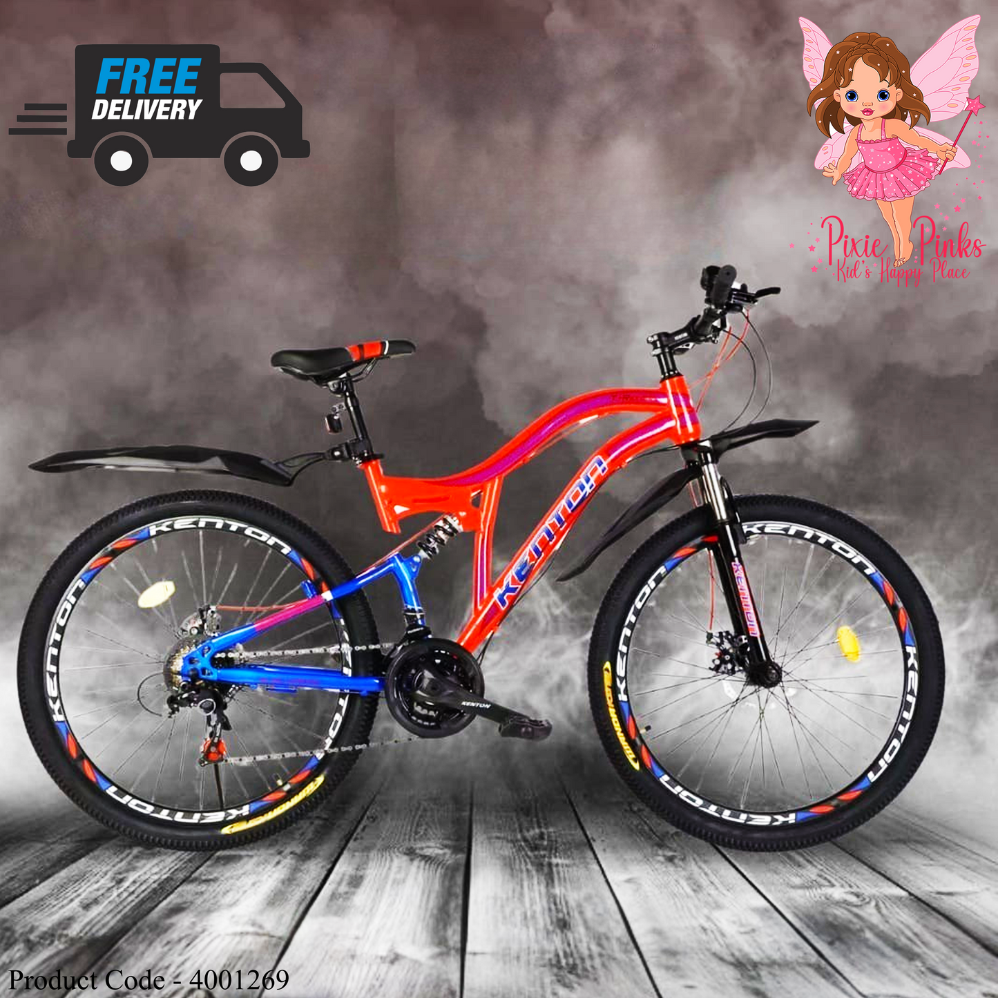 T-REX 26" Kenton Pixiepinks Dual Suspension Mountain Bike