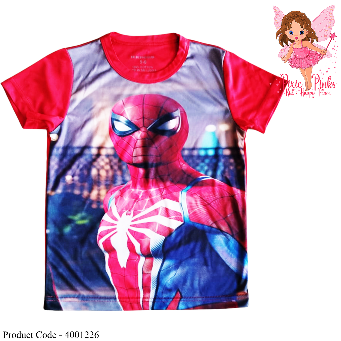 Spider man super hero kids t shirt