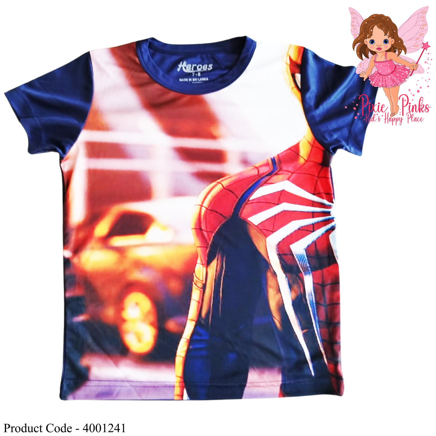 Spider Man Half T Shirt