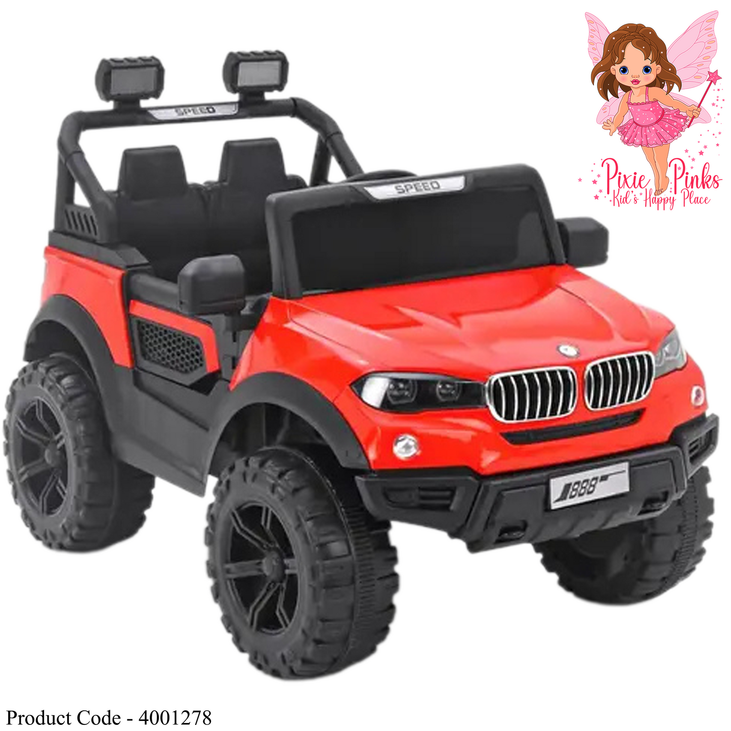 Ride-On Car for Kids – Jammbo X6 Electric Jeep with LED Lights