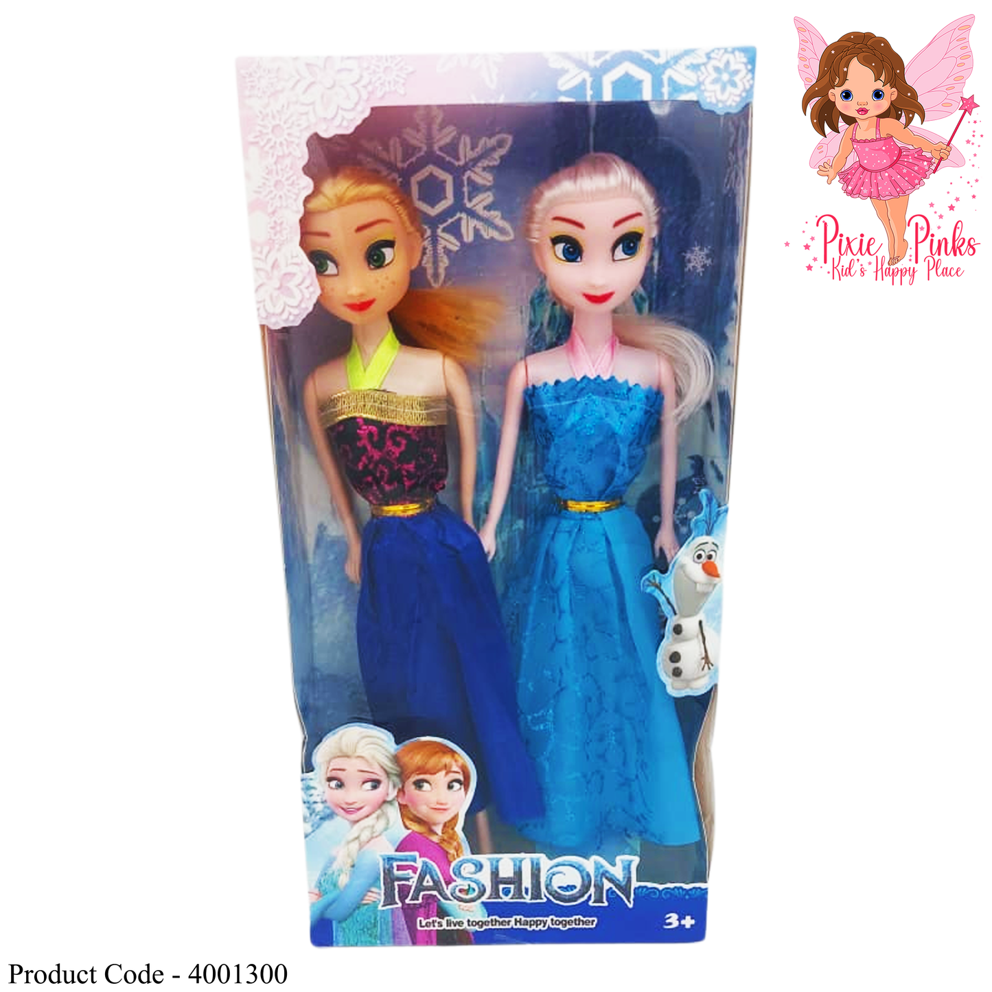 Frozen Princess Sisters Fashion Doll Set – Elsa & Anna Style | 2 Dolls Gift Pack (3+ Years)
