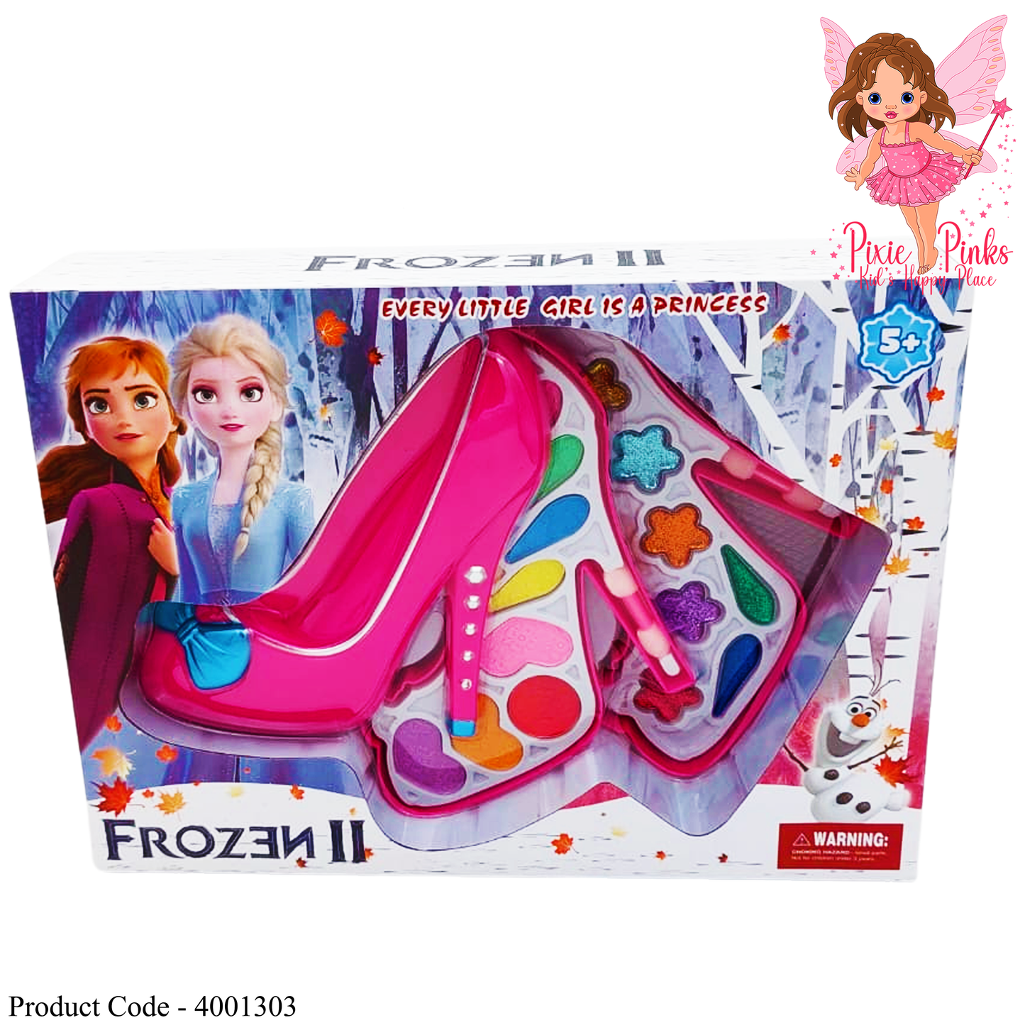 Frozen II Princess High Heel Makeup Set for Girls – Lipstick, Nail Polish, Eye Shadow & More | Age 5+