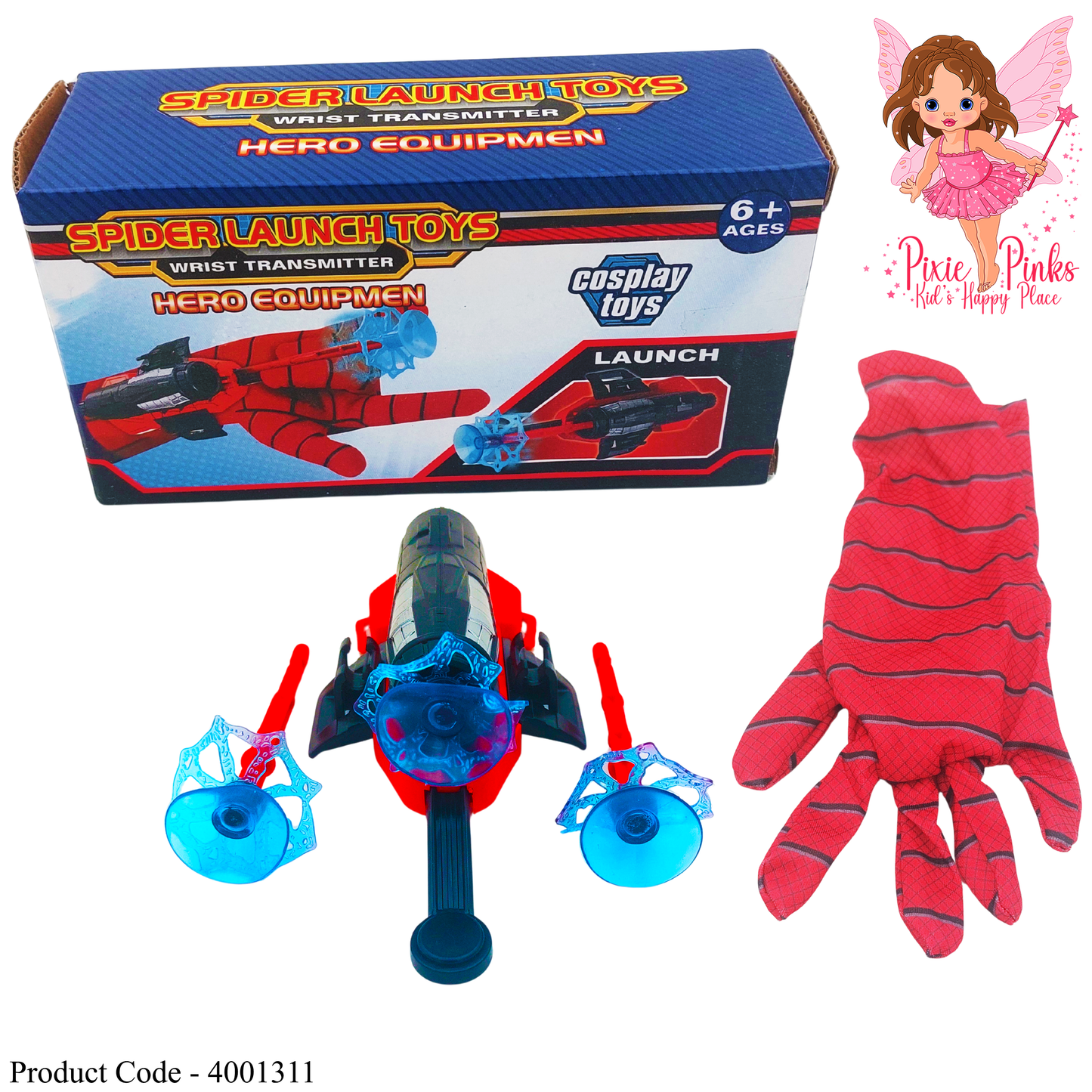 Spider-Man Web Launcher Glove Set for Kids | Wrist Transmitter Hero Toy | Ages 6+