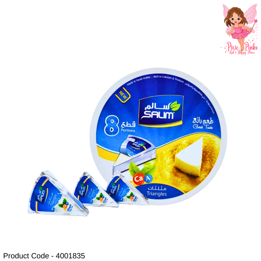 Salim Processed Cheese – 8 Portions | 120g Creamy Spreadable Cheese | Rich Taste & Smooth Texture
