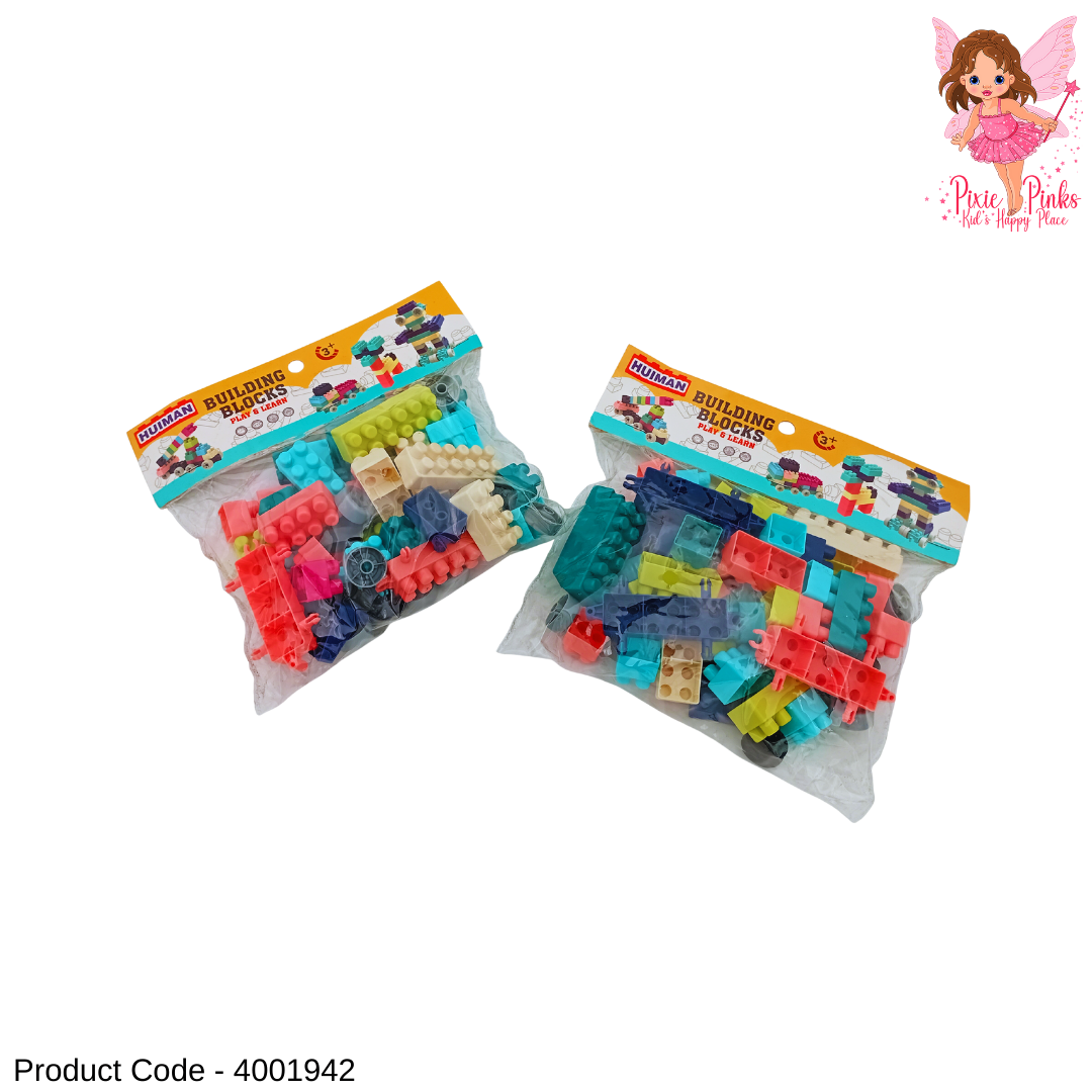 Kids Colorful Building Blocks Set | 60-Piece Safe Construction Toys for Ages 3+