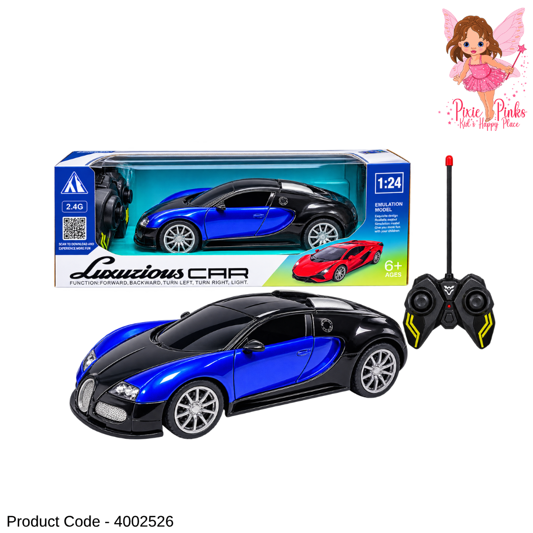 1Pc Remote Control Model Super Car for Kids – App Control, Lights & 2.4G RC Car Toy Age 6+