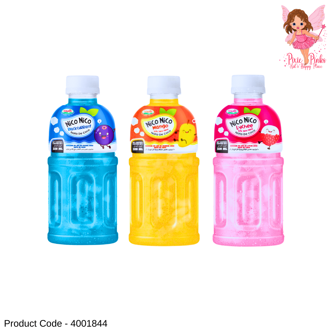 Nico Nico 320ml Juice Drink – Refreshing Fruit Juice with Nata de Coco | Kids & Adults Favourite