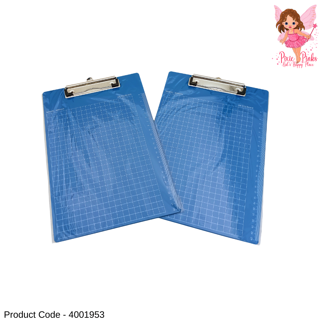 A4 Clipboard with Strong Metal Clip | Lightweight Writing Board for School & Office