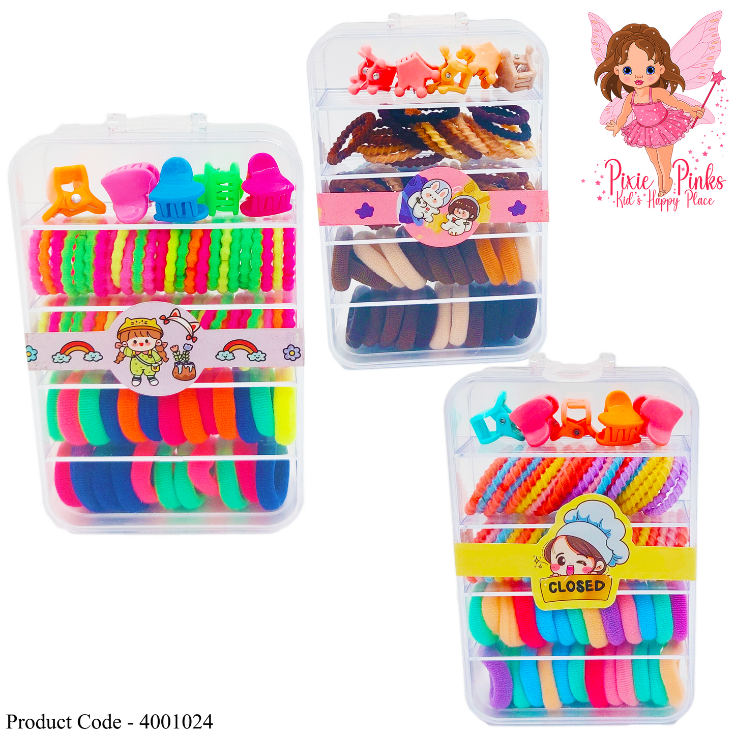 5 layers Hairpins & Hair Bands for Girls / Pony Tales Pack