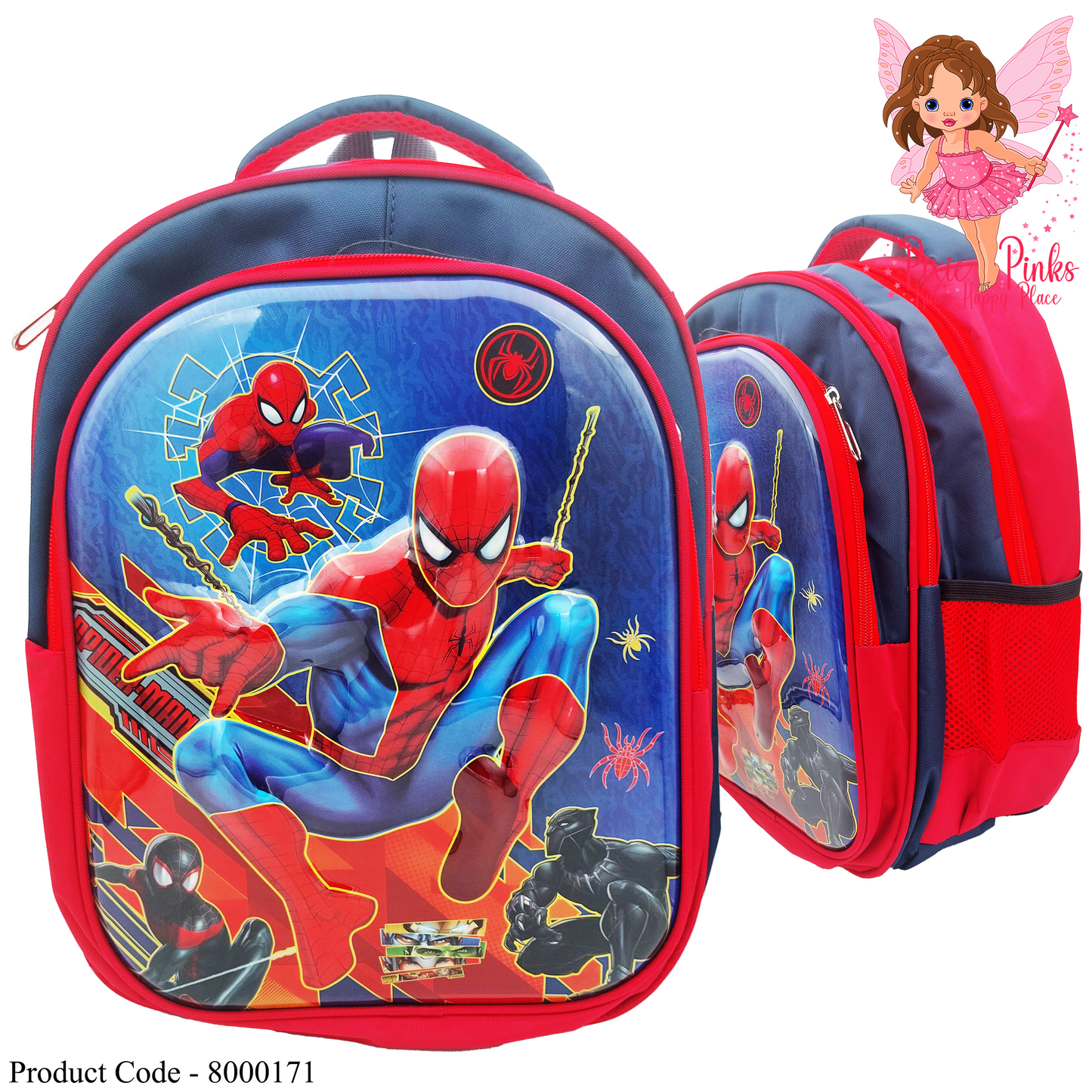 Spider-Man 3D Backpack with Three Compartments