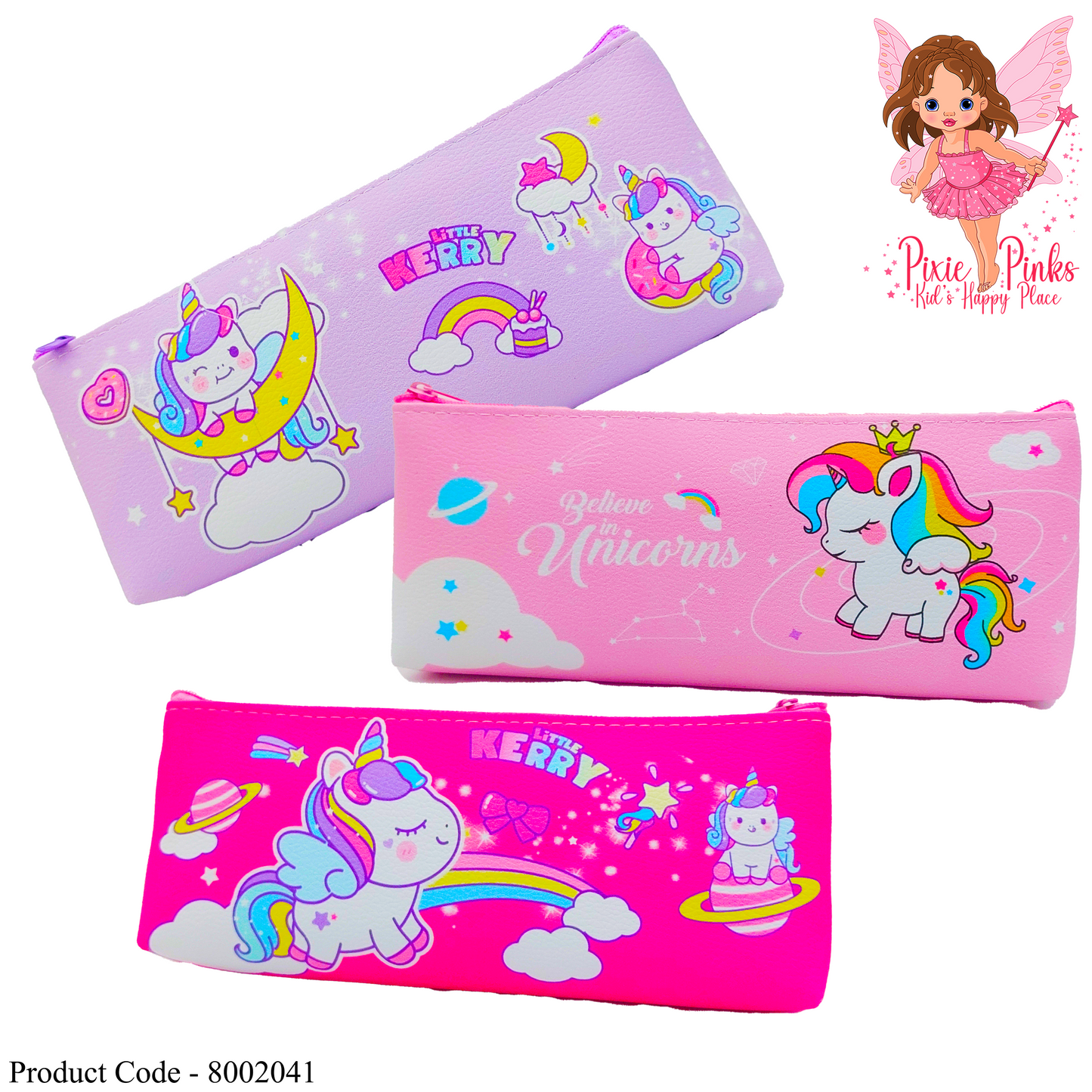Unicorn Little Cute single zipper pencil pouch