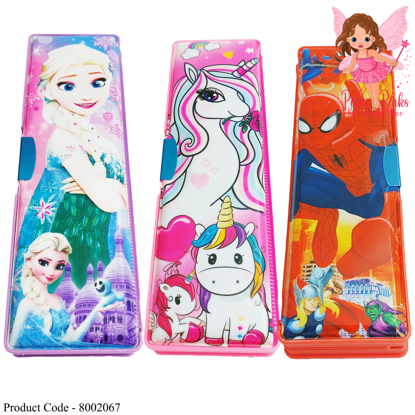 Kids’ Cartoon-Themed Multi-Compartment Pencil Cases