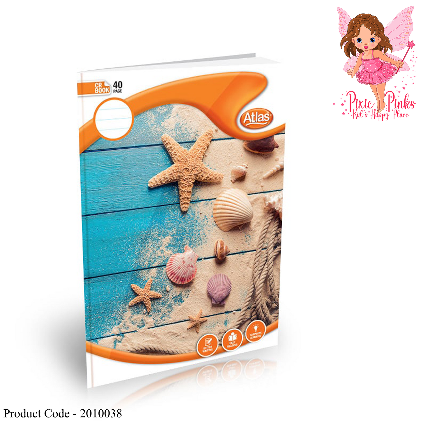 Atlas A4 Book CR 40PGS Single Ruled