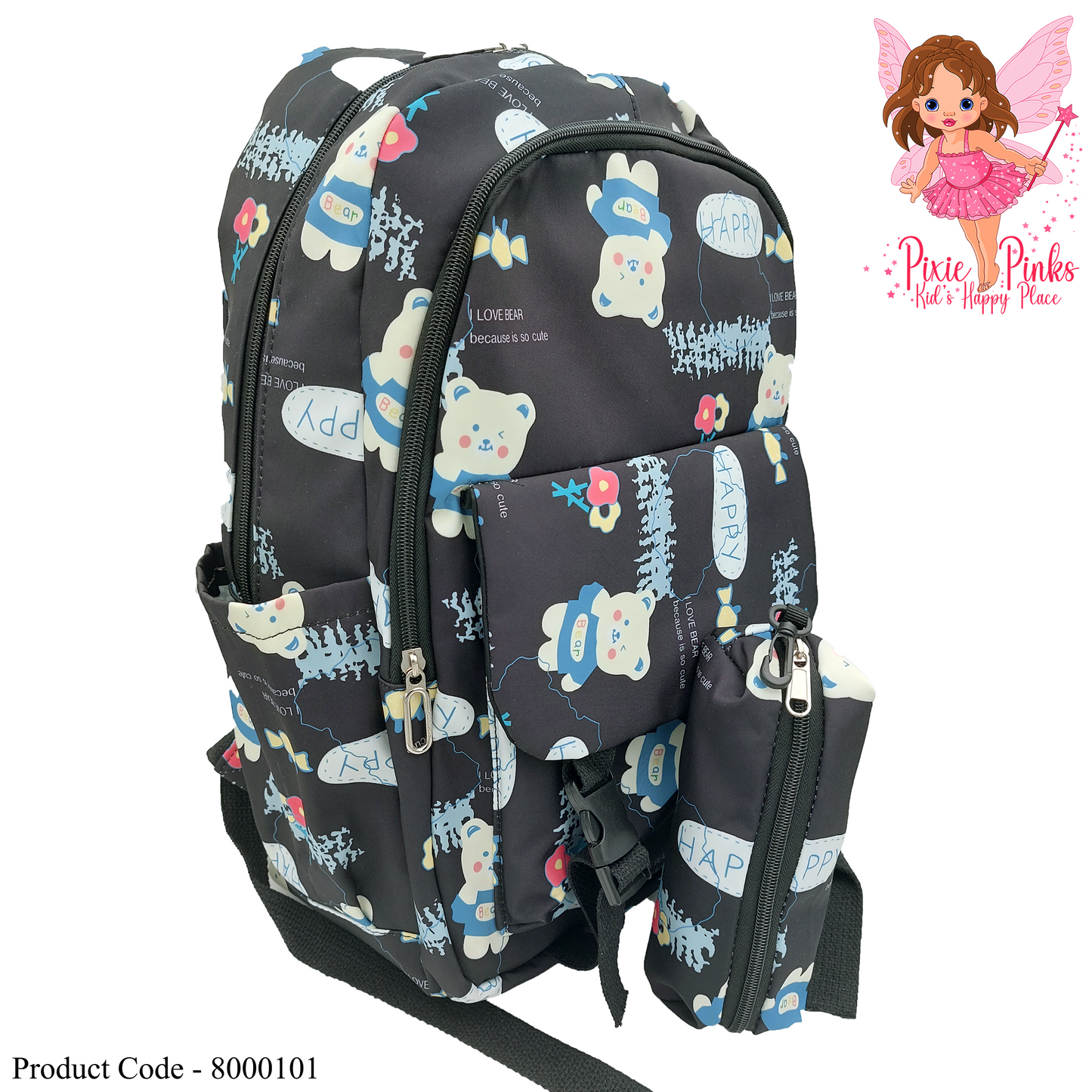 TeddyTrek Schoolbag - Black