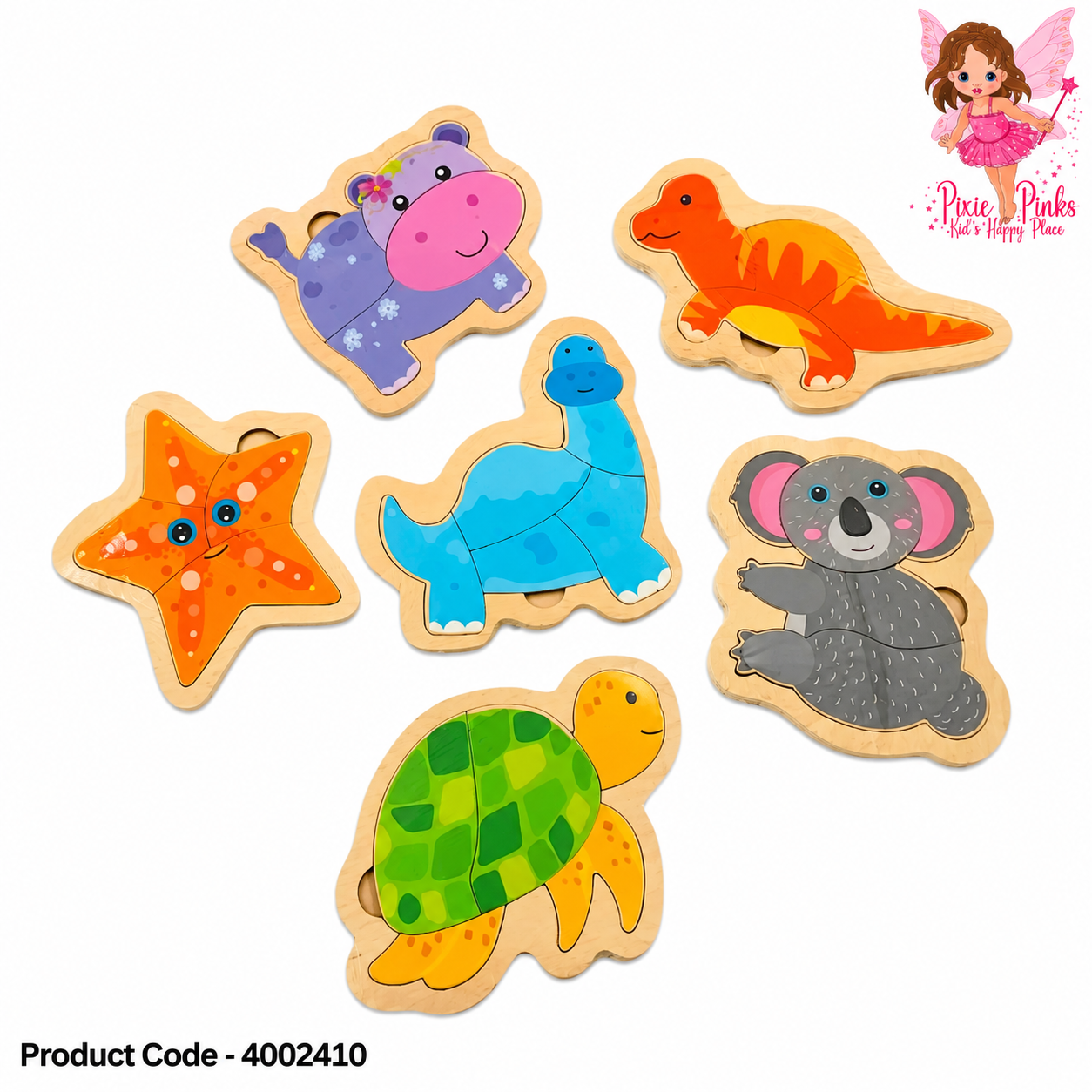 Cute Wooden Animal Puzzle for Kids – Easy Educational Jigsaw Puzzle Toy for Toddlers & Preschool Learning