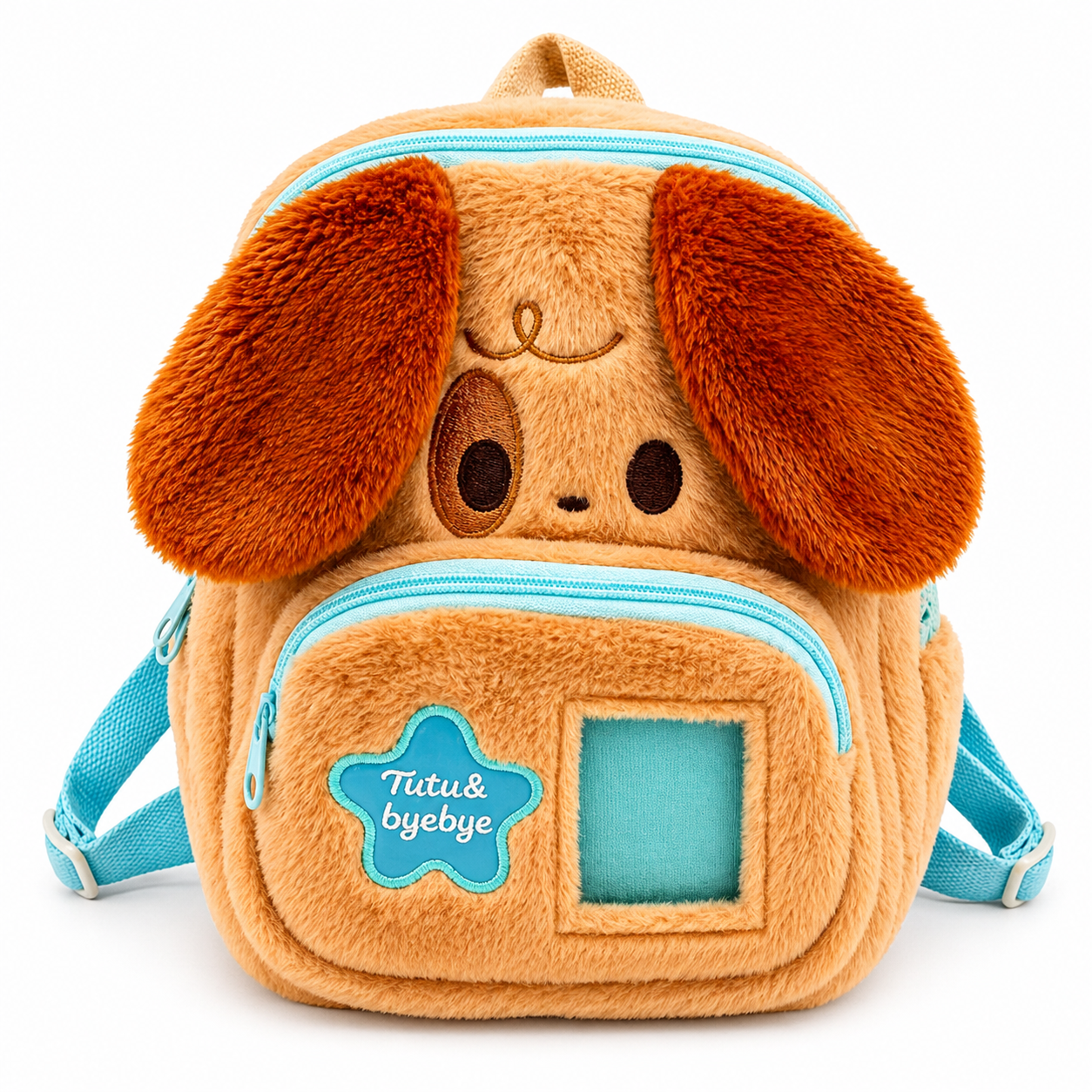 Cute Doggy Plush Kids Backpack for Nursery Kids – Soft Puppy School Bag with 2 Compartments