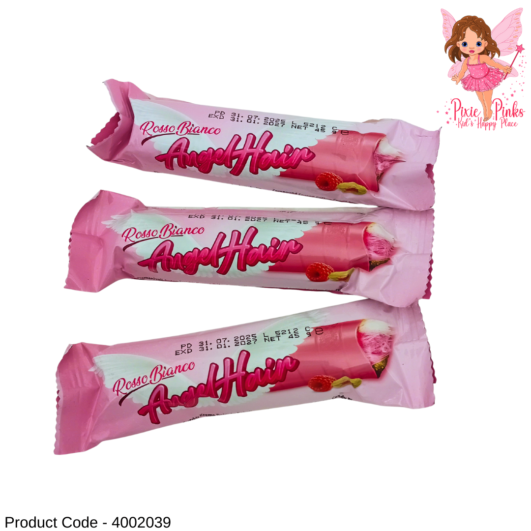 Angel Hair Cotton Candy Chocolate Bar with Pistachio Cream Filling