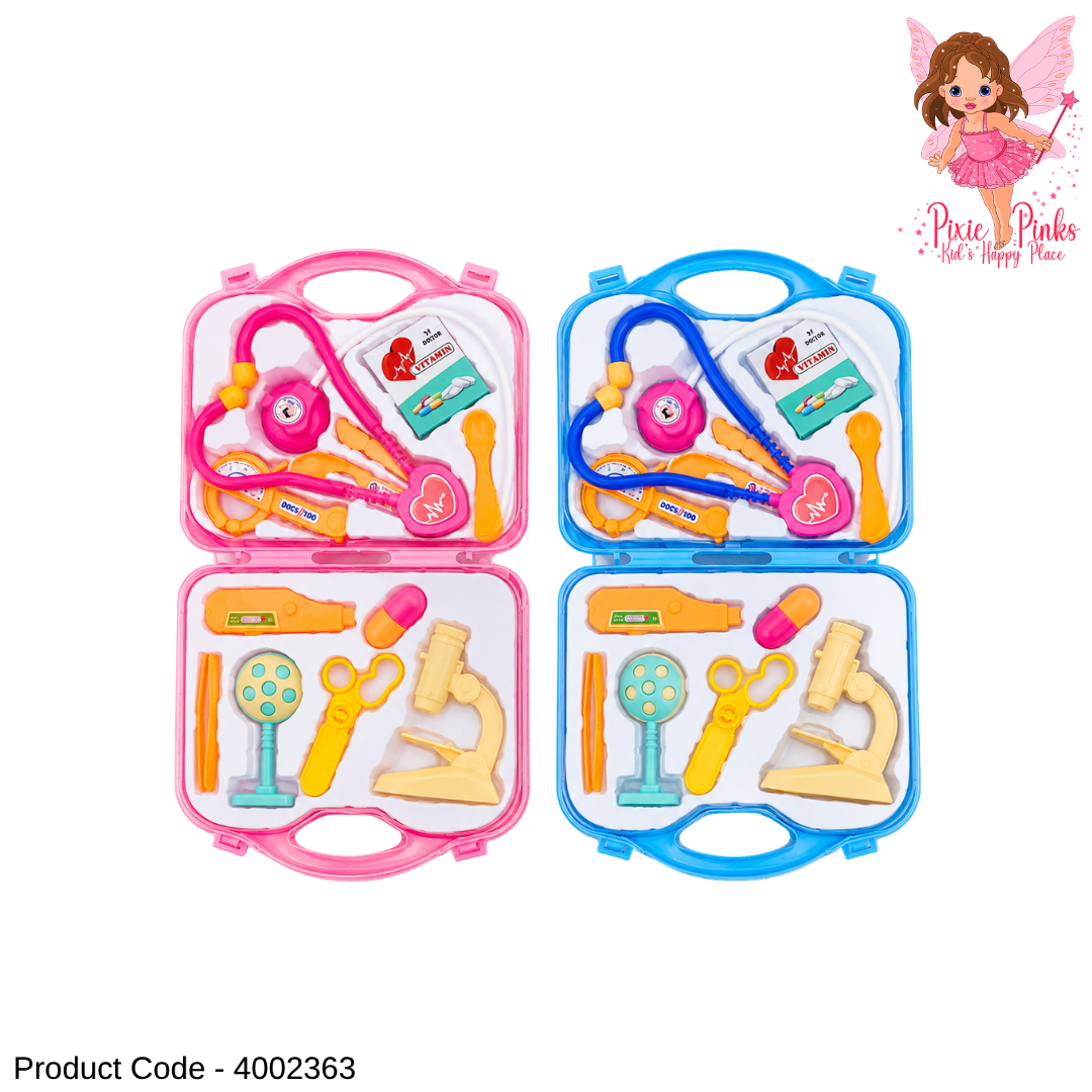 Kids Doctor Play Set with Medical Kit Case – Educational Pretend Play Doctor Toy Set for Boys & Girls