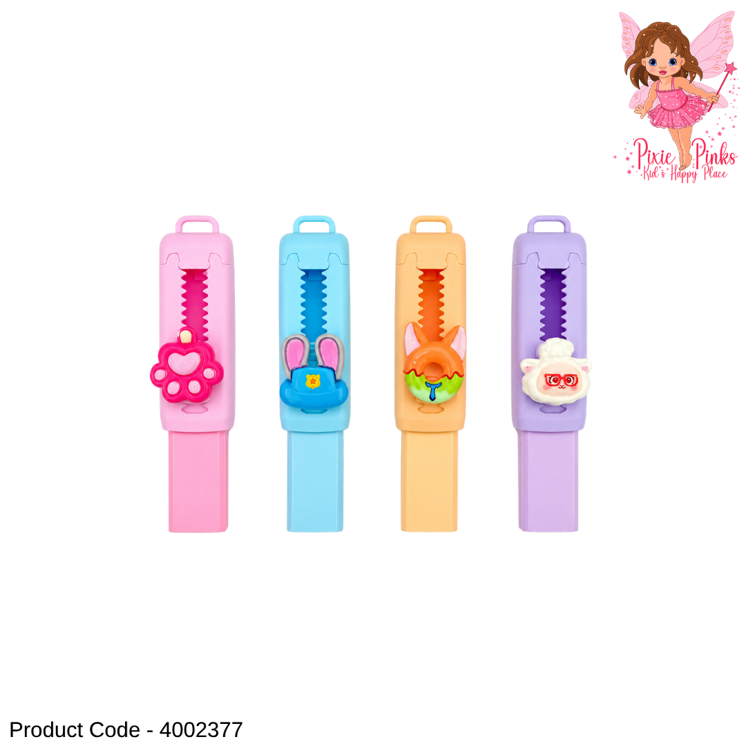 Cute Push-Pull Eraser for Kids – Retractable Cartoon Eraser, School Stationery, Pencil Case Essential for Students