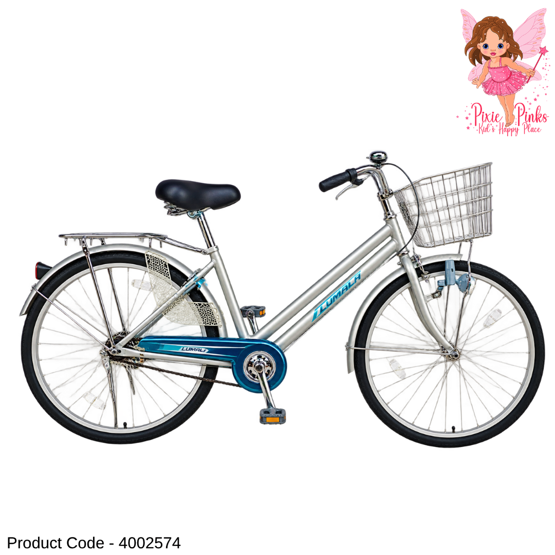 Lumala Elite+ 26-Inch Ladies & Gents Bicycle – Single Speed, Aluminium Rims, Drum Brakes & 10-Year Frame Warranty