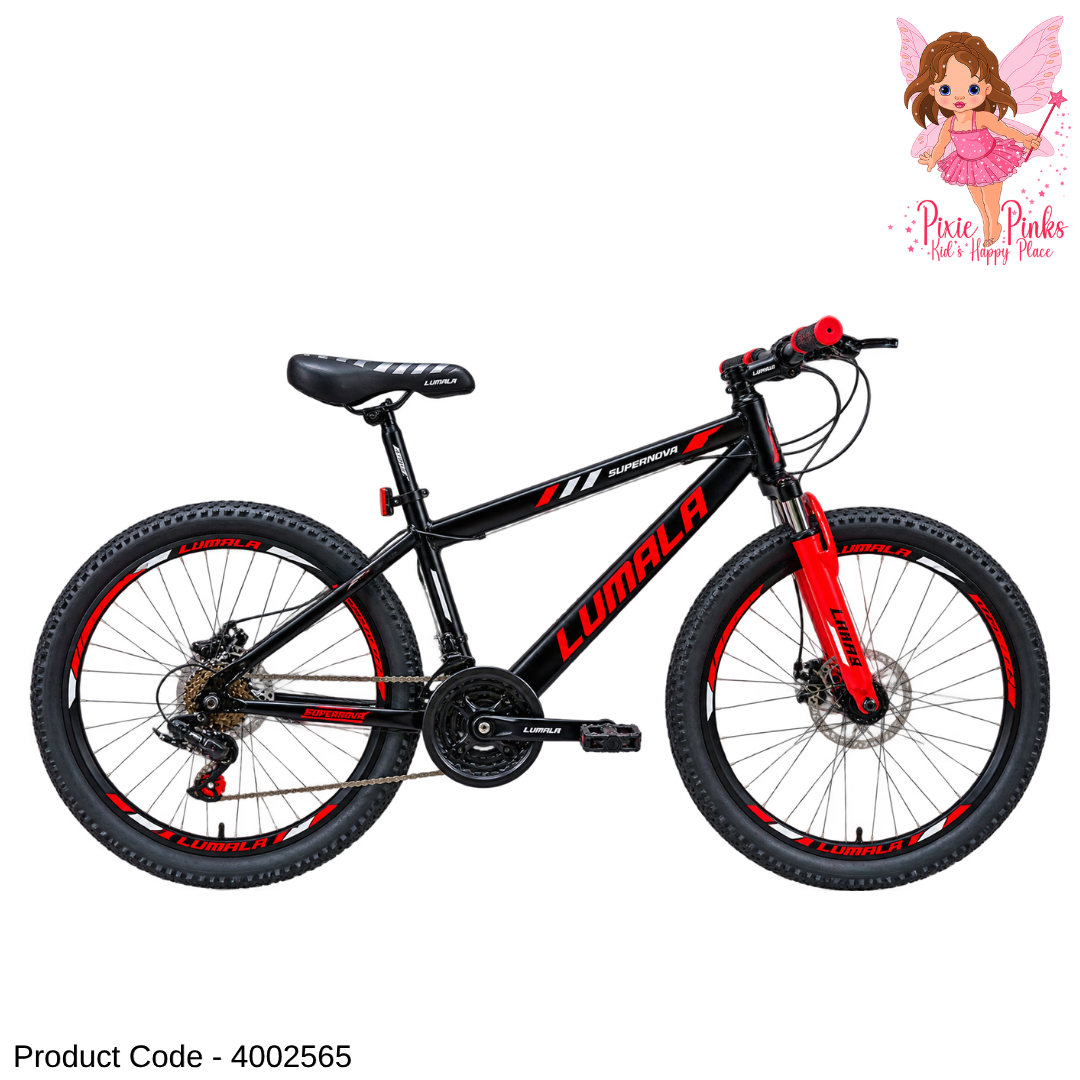 Lumala Supernova 27.5-Inch Multi-Speed MTB Bicycle – CRC Frame, Steel Rims, Disc Brakes & Flat Bar