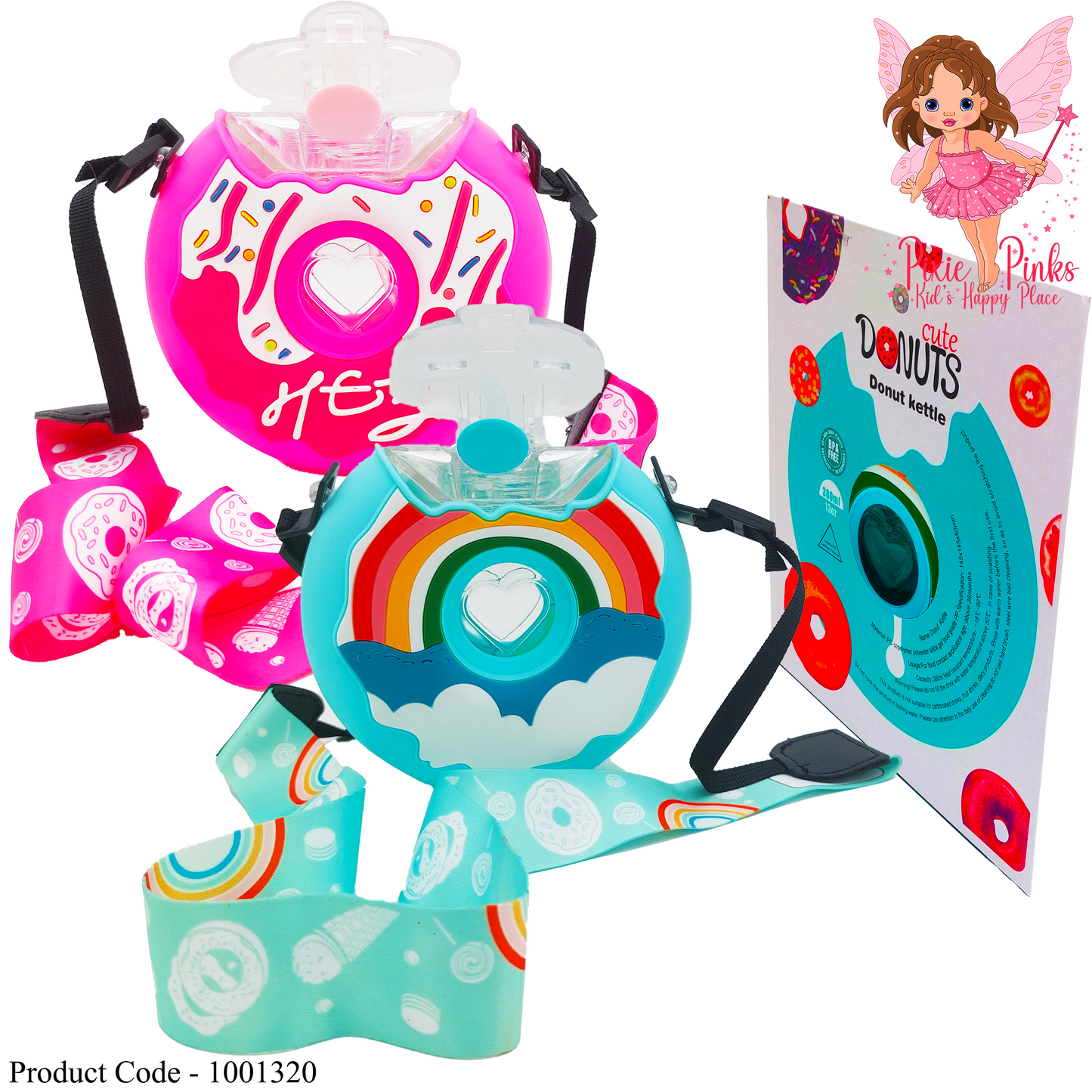 Cute Donuts Kettle Water Bottle