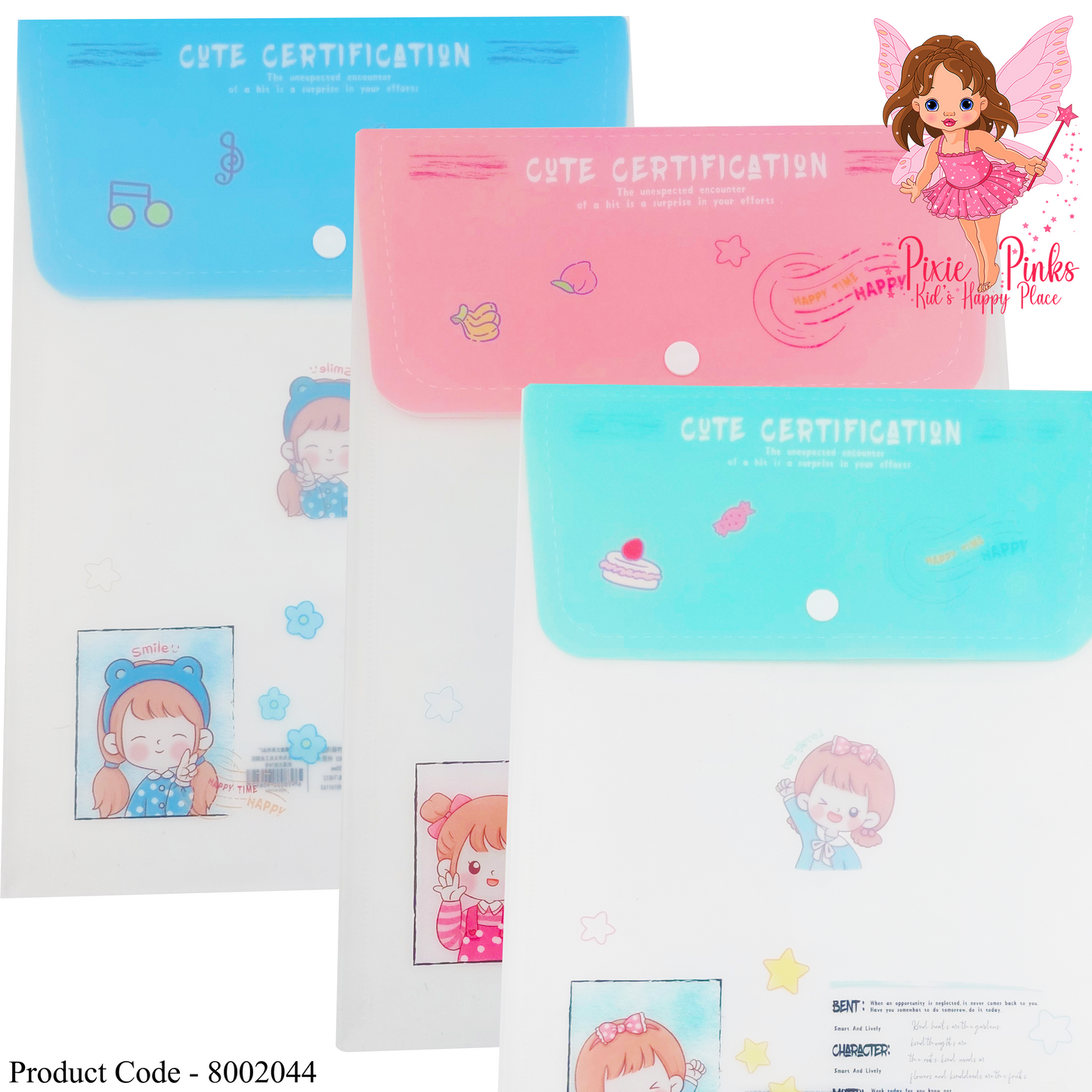 Cute Button Lock Note Container