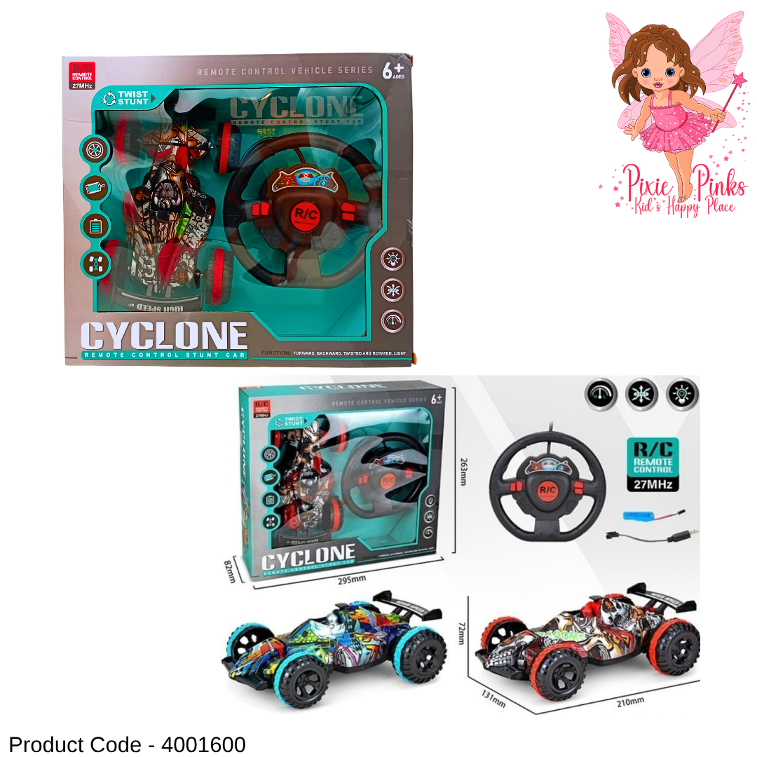 🚗💨 Cyclone Remote Control Racing Car – High Speed Stunt Car Toy for Kids