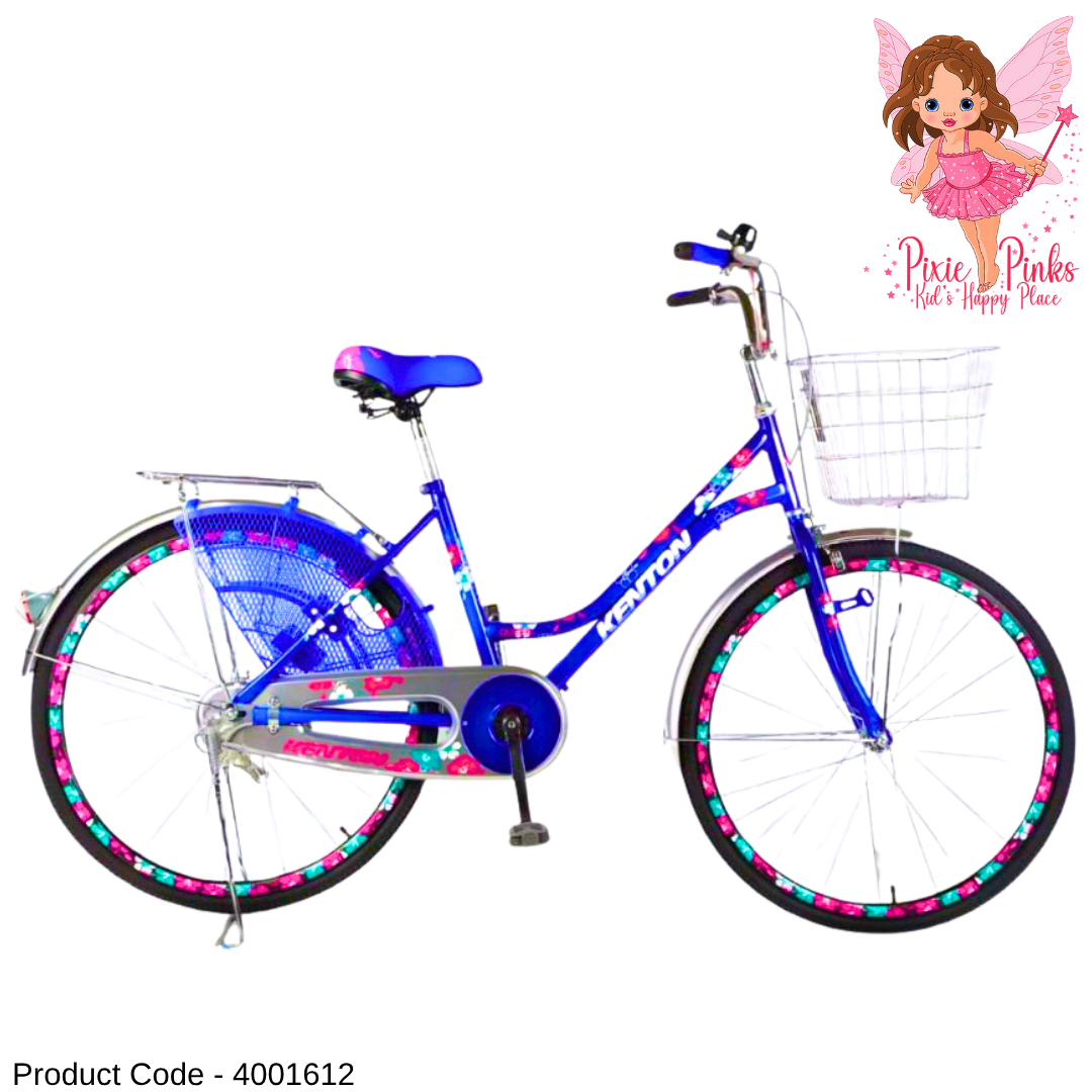 PixiePinks Elegant 26" Ladies Bicycle with Basket – Stylish & Comfortable Ride