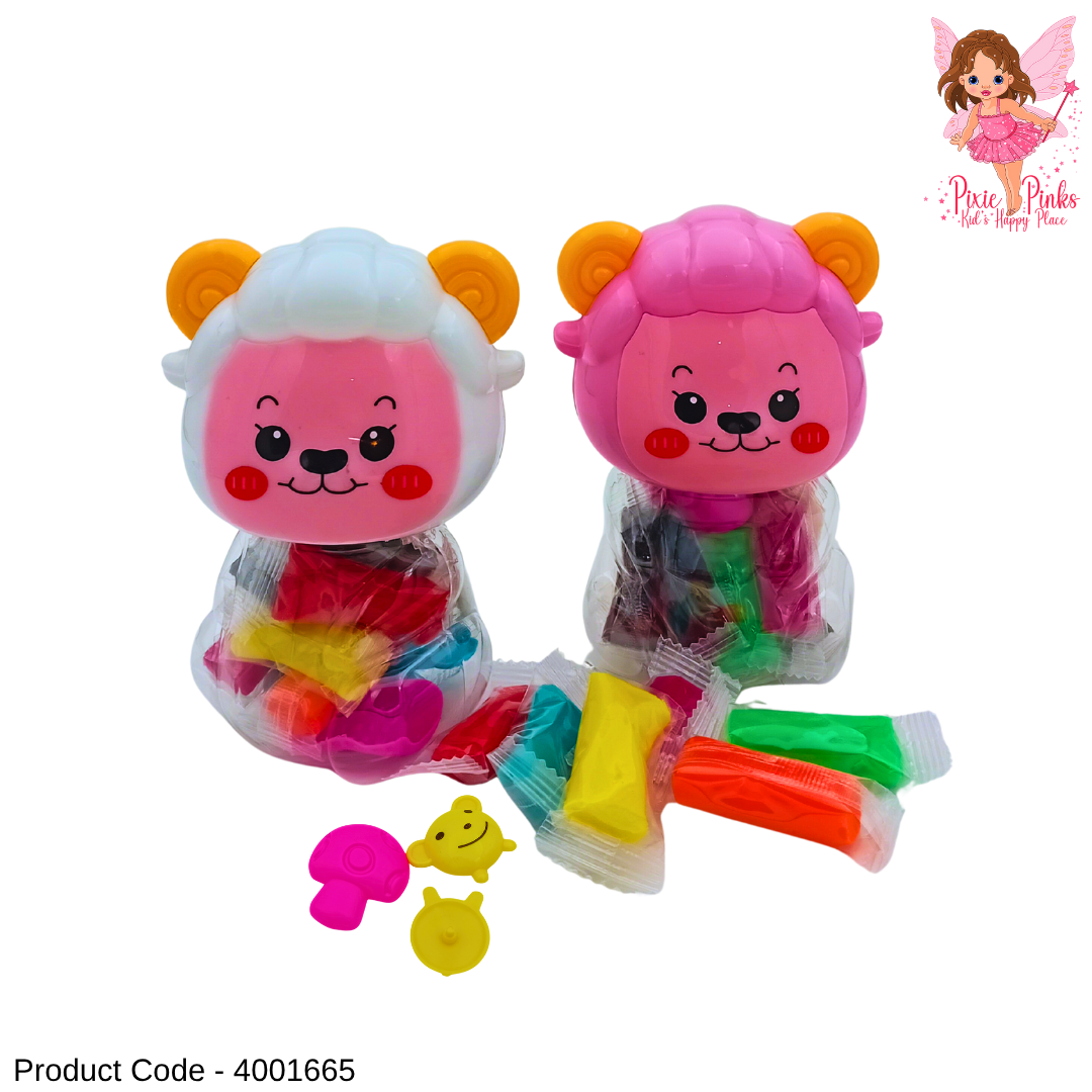10 Colors Cute Clay Bottle Set with Molds – Fun & Creative Play for Kids