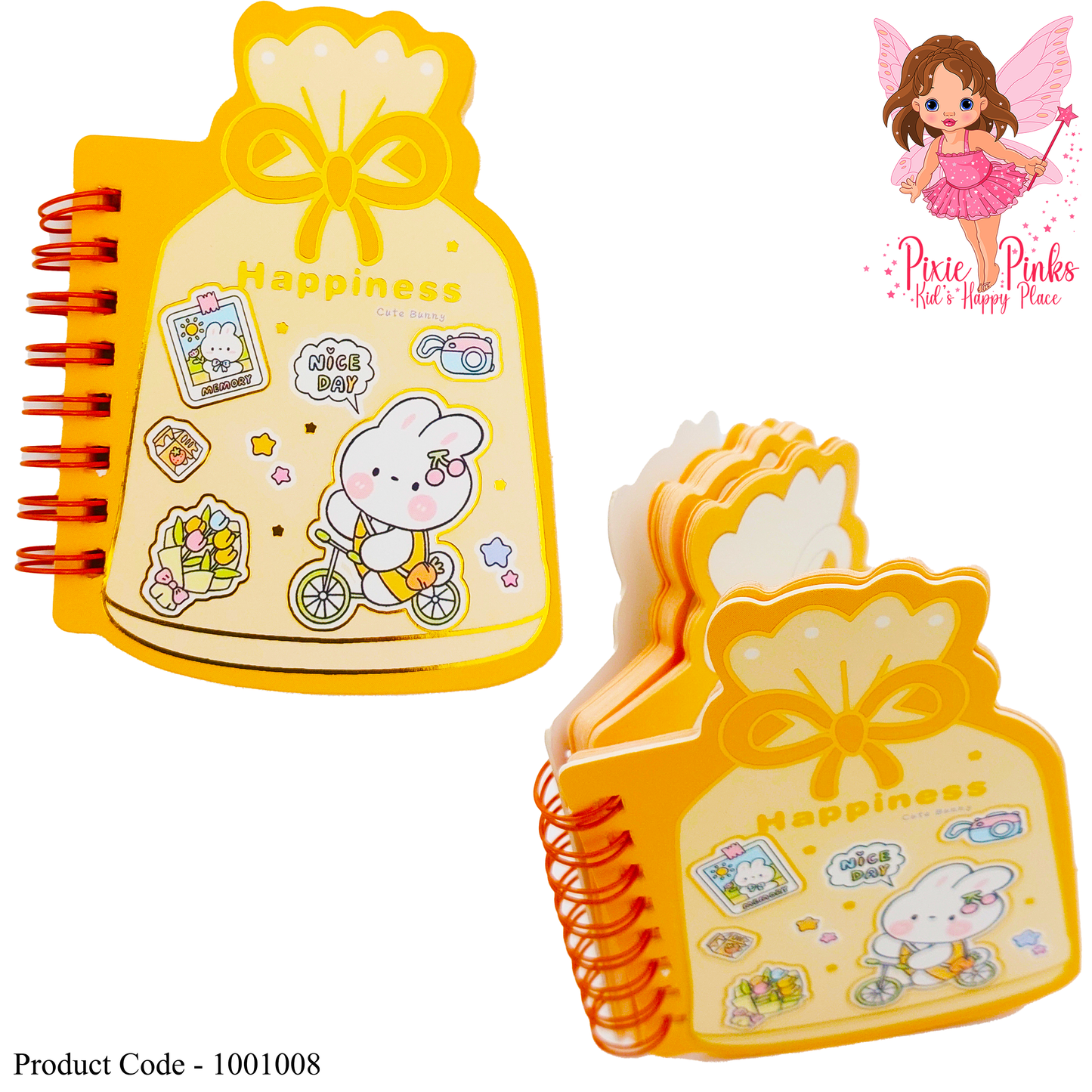 Happiness Note Book Golden