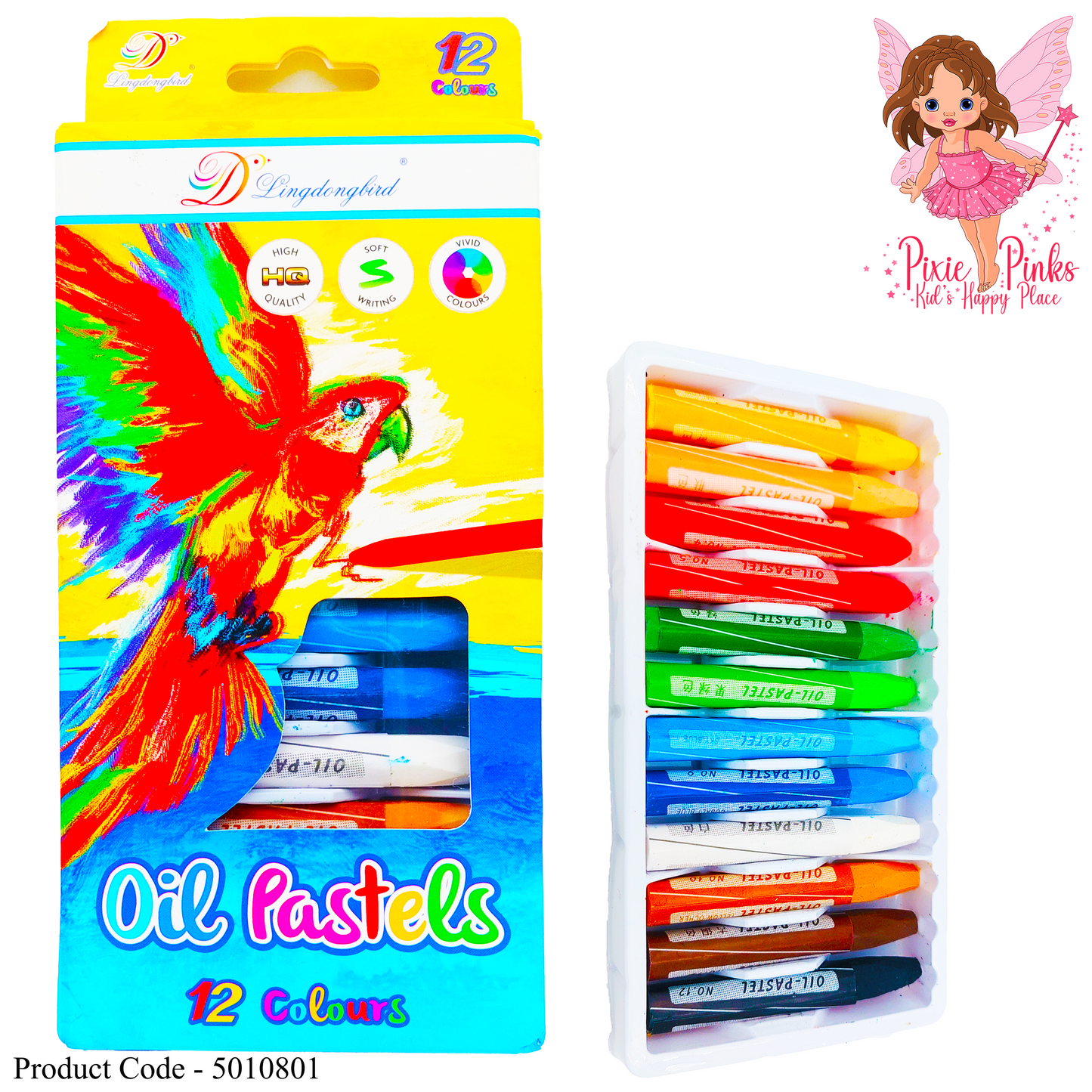 Lingdongbird Oil Pastel 12 Colors