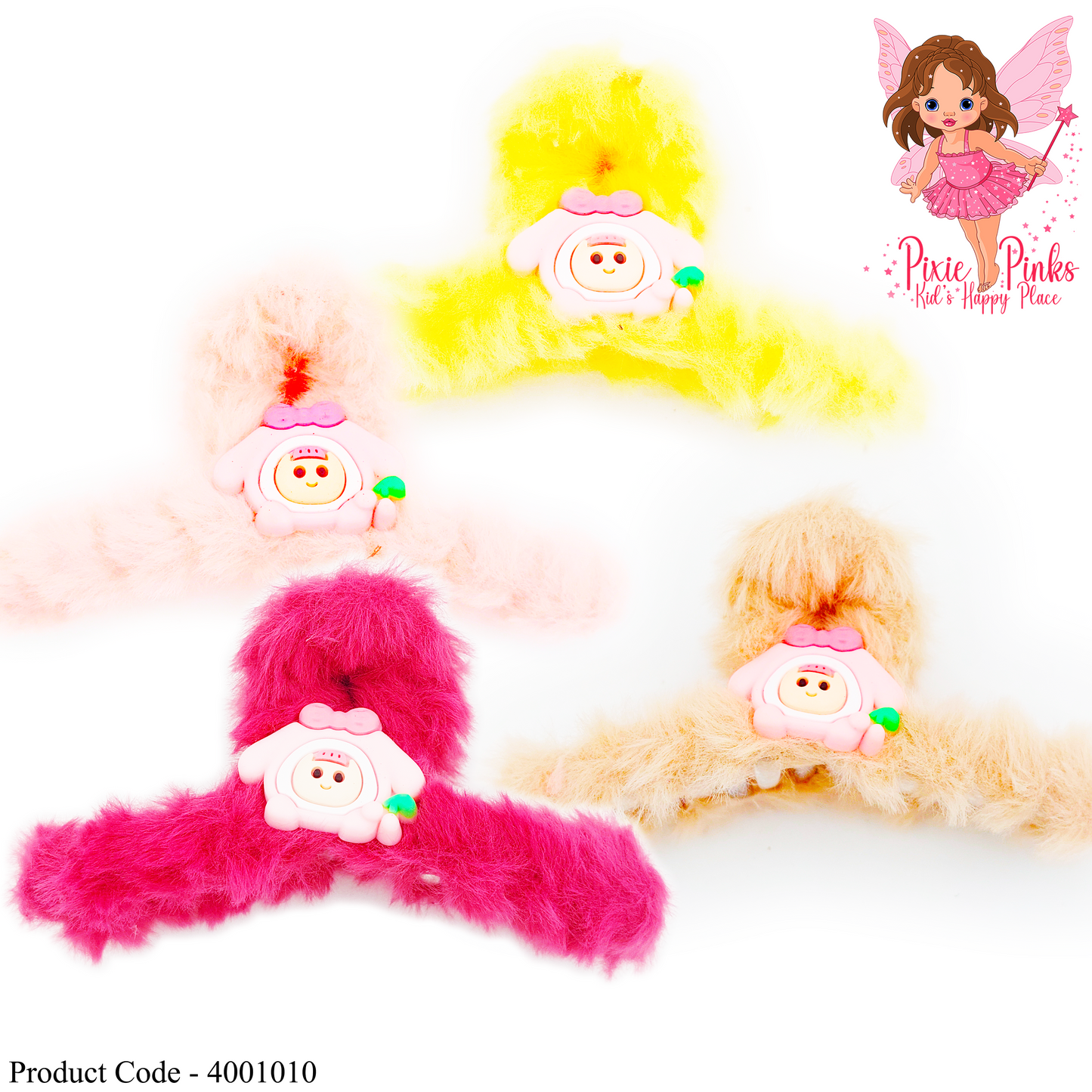 Plush Hair Clips