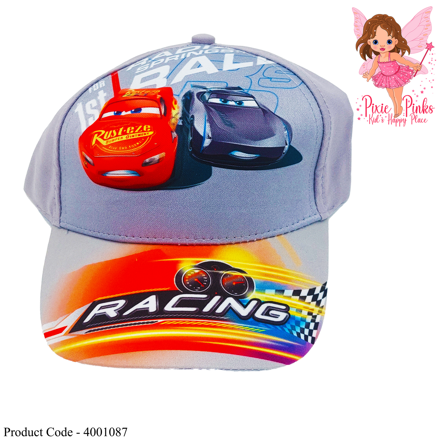 Racing Car Emboss gray Cap