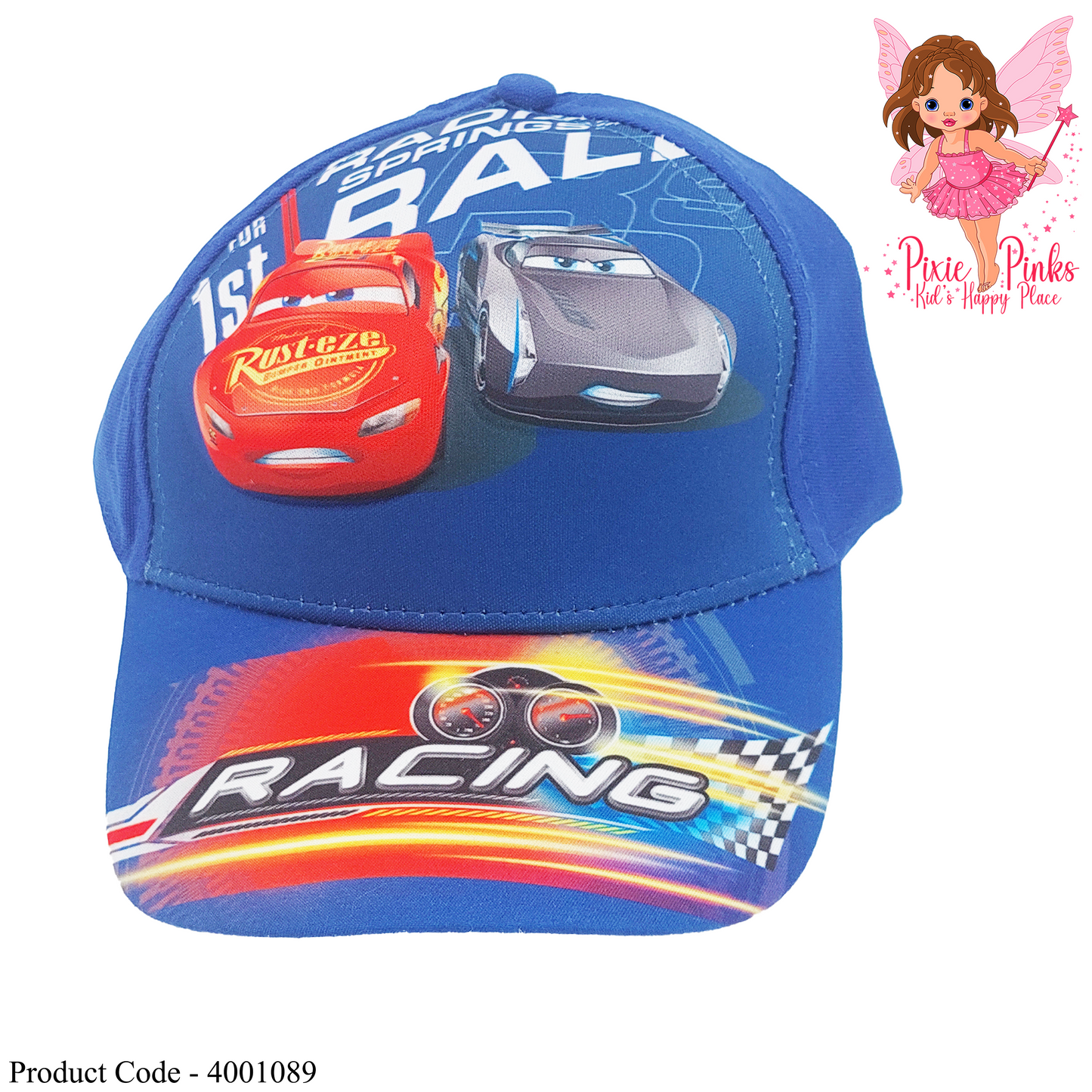 Racing Car Emboss Blue Cap