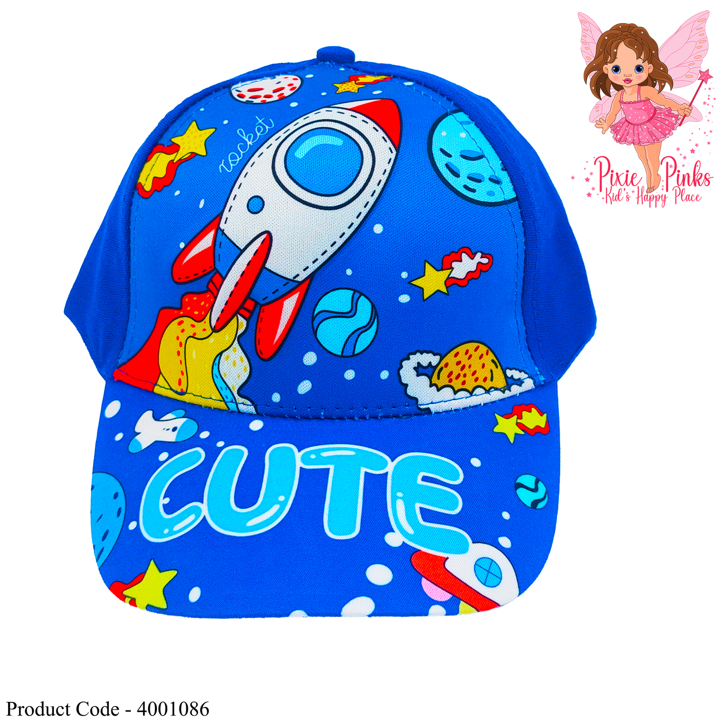 Rocket Rider Emboss Blue Cap