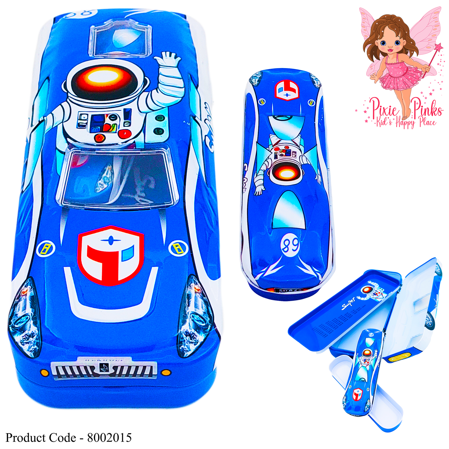 Space Car Metal Pencil Container