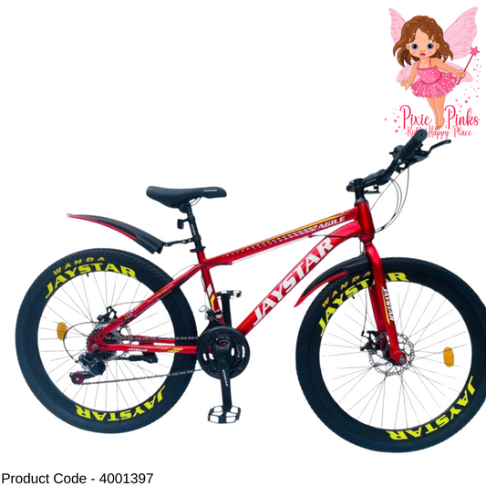 🔥 Jaystar Agile MTB – 24” & 26” | Shimano Gear, Alloy Pedals, Dual Wall Rims 🚴‍♂️