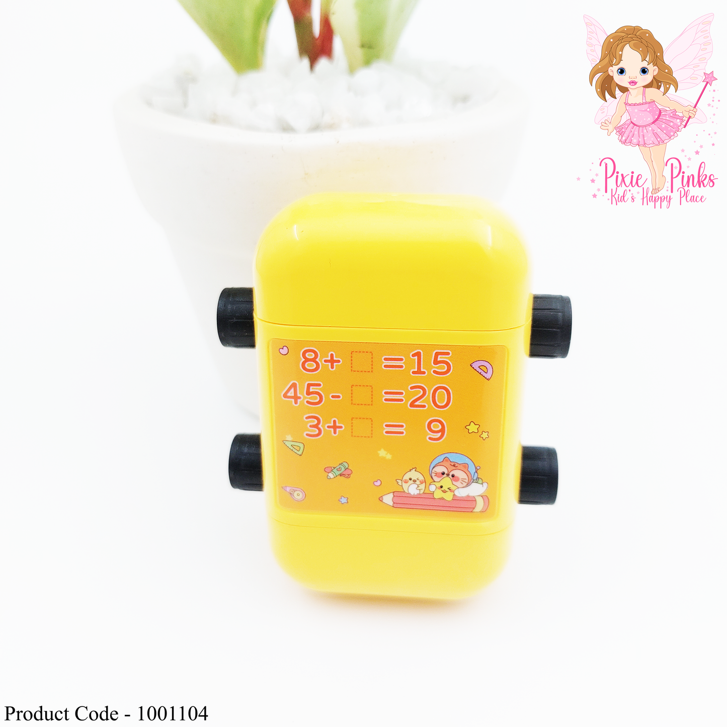 Math roller stamp - Yellow