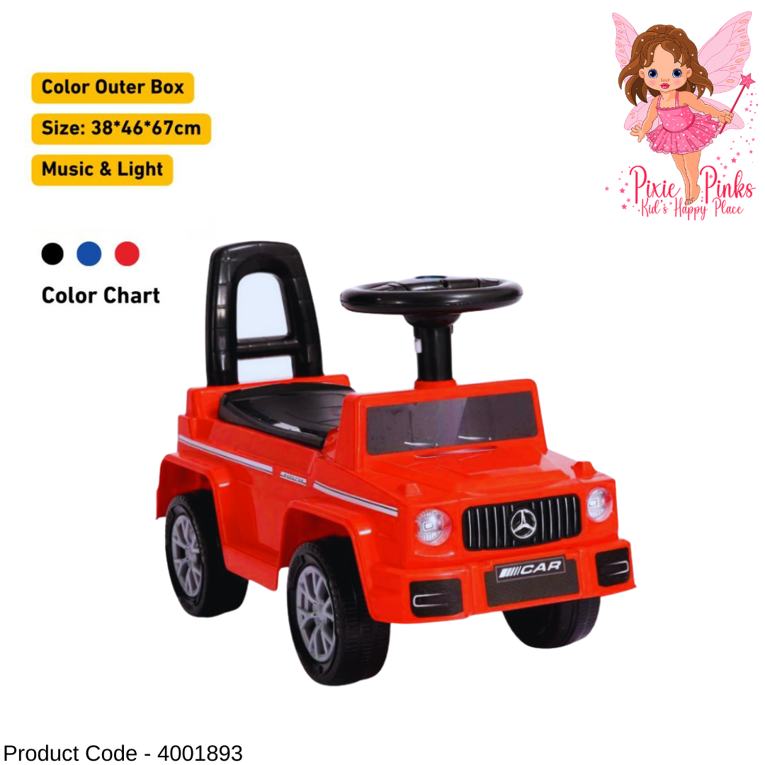 Kids Ride-On Jeep Car with Music & Lights, Steering Wheel and Sturdy Design