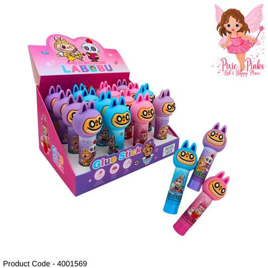 PixiePinks Labubu Glue Stick – Cute Cartoon Adhesive Stick for Kids’ School & Craft Projects