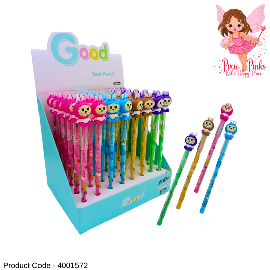 PixiePinks Labubu Interchangeable Pencil – Cute Cartoon Refill Pencil for Kids